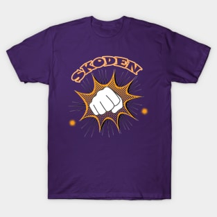 SKODEN flash KO fist design T-Shirt